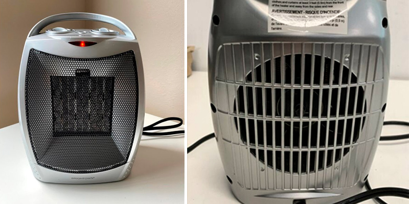 Brightown Fan Heater Portable Ceramic Space Heater in the use - Bestadvisor