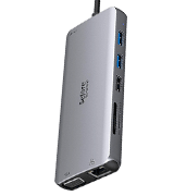 Selore&S-Global (SEUC3306-UK) USB-C Docking Station (Dual 4K HDMI Port, Card Reader, USB 3.0, LAN)