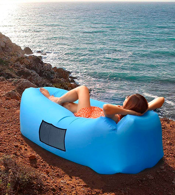 AngLink Inflatable Lounger Portable Air Sofa Couch bed Nylon Waterproof - Bestadvisor