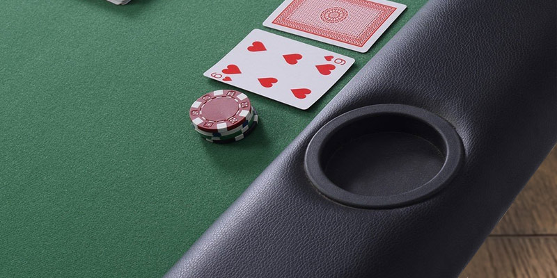 Review of Costway 8 Players Foldable Poker Table Top with Drink Holders