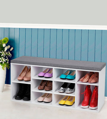 VASAGLE LHS10WT Shoe Bench Storage - Bestadvisor