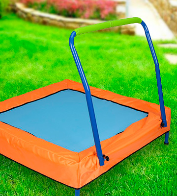 NEWSKY Mini Trampoline for Kids (2049Bu) with Handle and Carry Bag Square - Bestadvisor