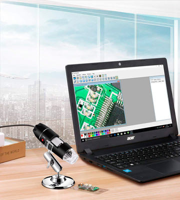 Jiusion 1000x USB 2.0 Digital Microscope with OTG Adapter and Metal Stand - Bestadvisor