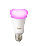 Philips A19 E27 60W Hue White and Colour Ambience Equivalent Dimmable LED Smart Bulb