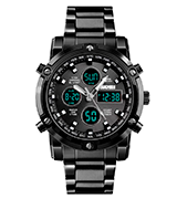 SKMEI Mens Digital Sports Watch Military Waterproof Analogue Watch with Alarm/Dual Time/Countdown/Stopwatch