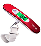 FREETOO Portable Digital Luggage Scale 110 lb/ 50KG Capacity Red with Tare Function