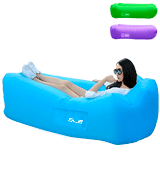 SLB Inflatable Lounger Waterproof Air lounger with Headrest