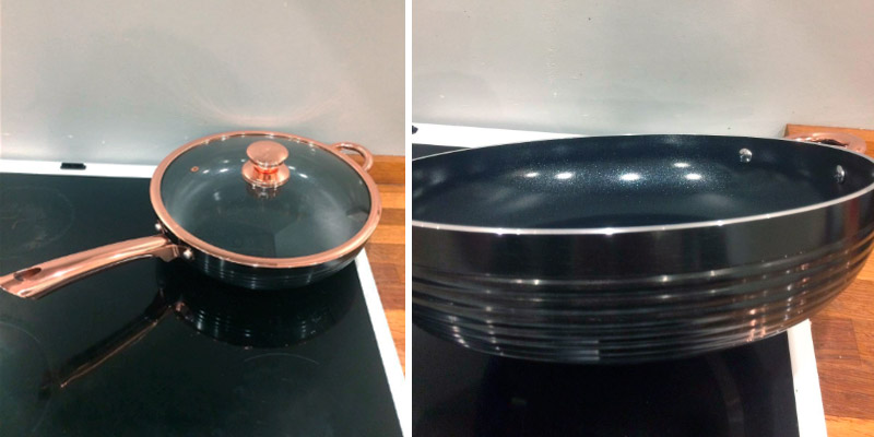 Review of Tower 28cm Linear Saute Pan with Easy Clean Non-Stick Ceramic Coating