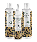 tea tree oil australian bodycare 3 hair products Hair clean shampoo Itchy