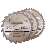 Silverline 801292 TCT Circular Saw Blades 20, 24, 40T - Pack of 3