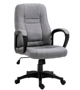 Cherry Tree Furniture Swivel Grey Fabric Office Computer Chair