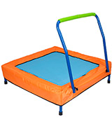 NEWSKY Mini Trampoline for Kids (2049Bu) with Handle and Carry Bag Square