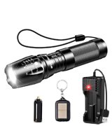 BYBLIGHT Rechargeable LED Torch LED Tactical Flashlight (800 Lumen)