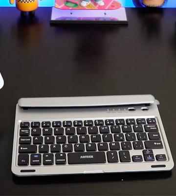 Arteck HB065 Ultra-Thin Bluetooth Keyboard with Stand Groove - Bestadvisor