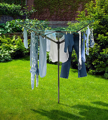 LIVIVO ‎RA199 Outdoor Garden 4 Arm 45m folding Rotary Washing Line Clothes Airer Dryer - Bestadvisor