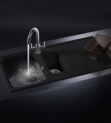 Schock LITD150ON 1.5 Bowl Granite Onyx Black Kitchen Sink - Bestadvisor