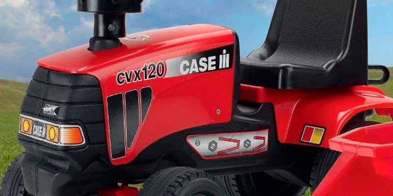 Falk L938B Case IHCVX 120 Tractor and Trailer Ride-on in the use - Bestadvisor