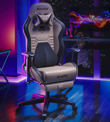 AutoFull (‎AF083ZPJA/CB) Gaming Chair (with back Support and Footrest) - Bestadvisor