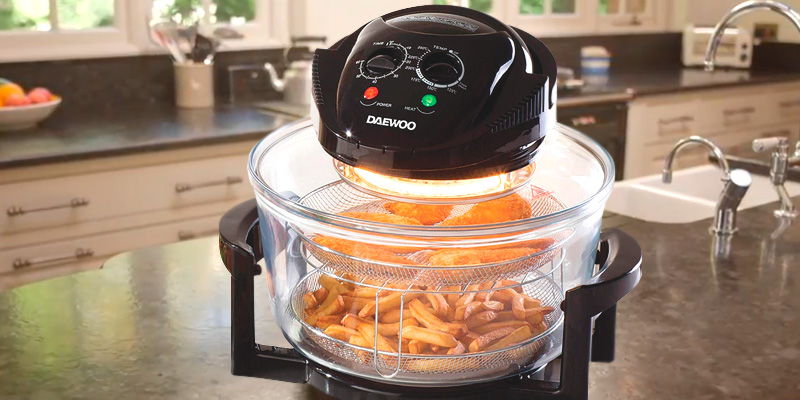 Review of Daewoo Deluxe 17L Halogen Oven with an Extension Ring- 60min Timer