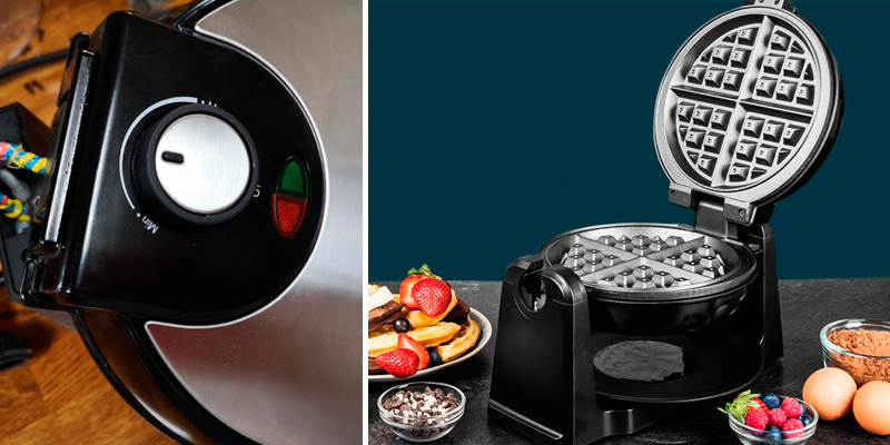 Savisto SV-KITC-Z253 Waffle Machine with Temperature Control in the use - Bestadvisor