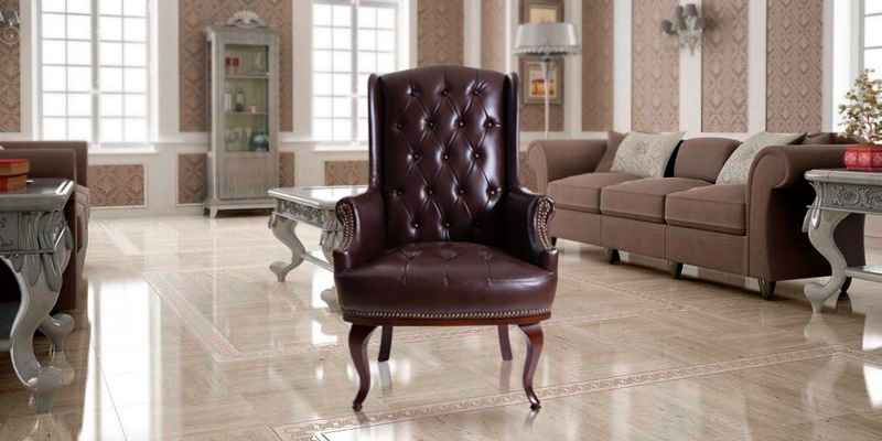 Review of ANGEL HOME & LEISURE Queen Anne Fireside Wing Back Leather Chair