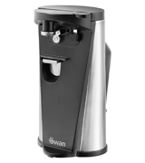 Swan Black Electric Can / Tin and Bottle Opener with Knife Sharpener