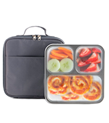 Modetro Bento Lunch Box 3 Portion Control Leak Proof Compartments