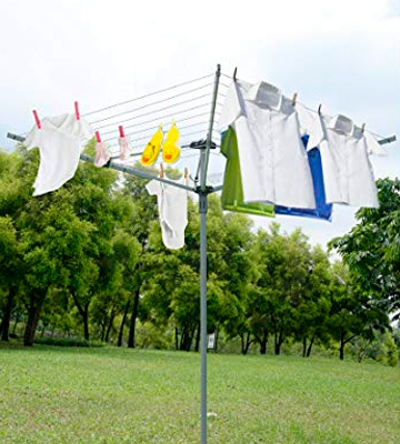 Marko Homewares Washing Line 4 Arm 40M Rotary Airer Clothes Dryer Outdoor Laundry Washing Line Ground socket - Bestadvisor
