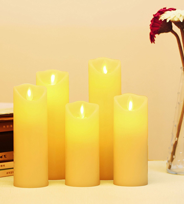 YIWER Real Wax Flameless Candles - Bestadvisor