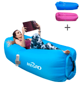 IREGRO Inflatable lounger Waterproof inflatable Sofa with Storage Bag Air Sofa lounger