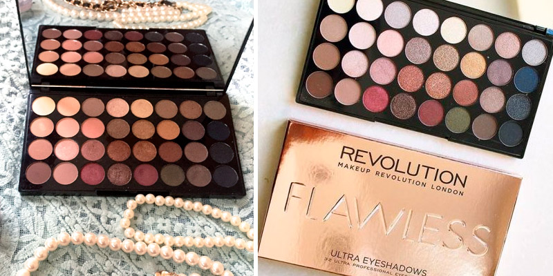 Review of Makeup Revolution Shimmers and Matte Nudes Eyeshadows Flawless Palette