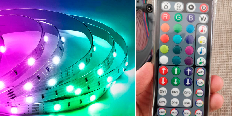 Review of Mexllex 15M Music Sync Colour Changing RGB LED Strip 44-Key Remote