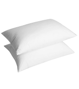 UMI Essentials Pack of Two White Goose Feather Pillows