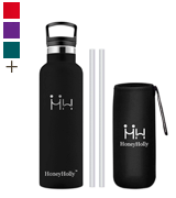 HoneyHolly Vacuum Insulated Stainless Steel Water Bottle