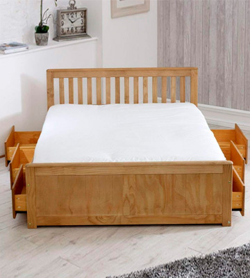 Happybeds Mission Wooden Solid Storage Bed - Bestadvisor