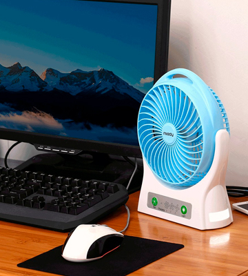 Miady Personal Desk Fan USB Fan Rechargeable 7.5-inch 4000mAh Battery Powered Fan 150 - Bestadvisor