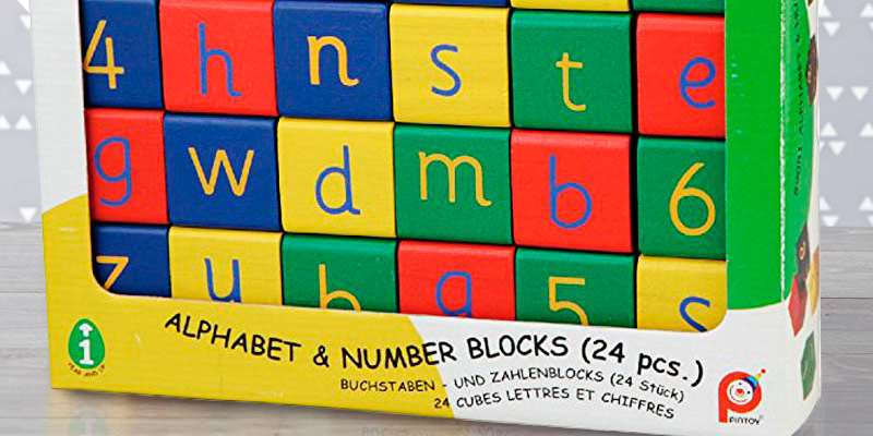 Review of Pintoy 59051 Wooden Alphabet & Number Blocks