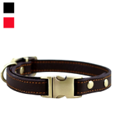 Rantow Basic Leather Collar for Puppy Small Dogs