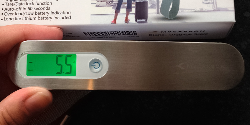 Review of MYCARBON DS2 50kg Portable Digital Luggage Scale with Backlit and Tare Function