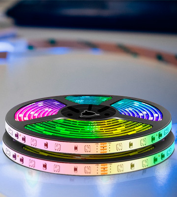 Mexllex 15M Music Sync Colour Changing RGB LED Strip 44-Key Remote - Bestadvisor