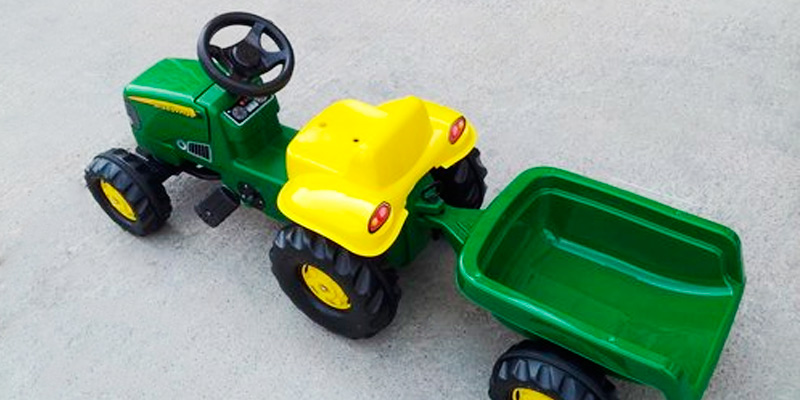 Review of Rolly toys 70540 John Deere Kid Childrens Ride On Pedal Toy Tractor with Detachable Trailer