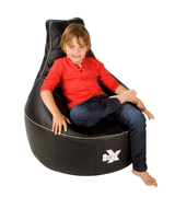 i-eX Rookie Gaming Chair Kids Gaming Bean Bag, Faux Leather