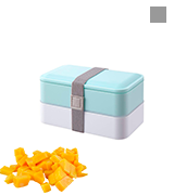 PuTwo Lunch Box 2 Tiers Bento Box BPA Free