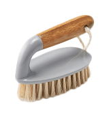 Addis Floor and Tile Scrub Brush Iron Style with Natural Bamboo Handle