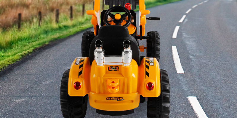 HOMCOM 370-008 Kids Electric Ride On Toy Operated Excavator Tractor Digger Dumper in the use - Bestadvisor