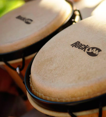 RockJam 100300 7 & 8 Bongo Drum Set with Padded Bag, Natural - Bestadvisor