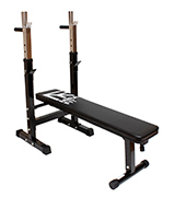 MiraFit M1 Adjustable Folding Weight Bench with Dip Station