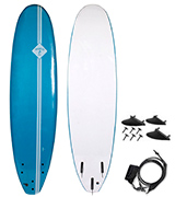 Two Bare Feet 7 foot Soft Surf Board with Fins