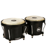 Meinl Percussion HB50BK Standard Size ABS Plastic Bongos with Natural Skin Heads