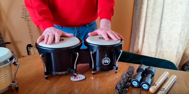 Review of Meinl Percussion HB50BK Standard Size ABS Plastic Bongos with Natural Skin Heads